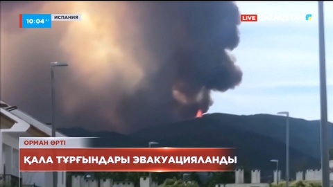 Испаниядағы орман өрті: Бенаавис қаласының тұрғындары эвакуацияланды
