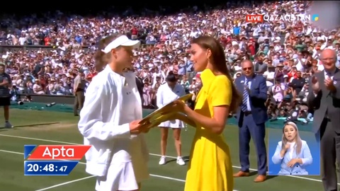 Қазақстандық теннисші Елена Рыбакина Уимблдон турнирінде жеңіске жетті