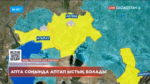 Елімізде апта соңында аптап ыстық болады