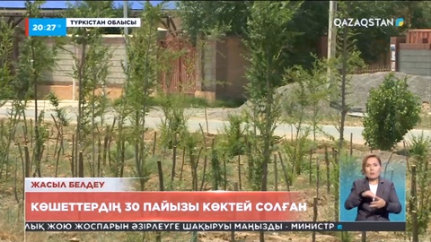 Түркістан аумағында жасыл белдеу қалыптастыру оңайға соқпай тұр