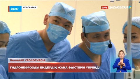 Отандық дәрігерлер гидронефрозды емдеудің жаңа әдістерін үйренді