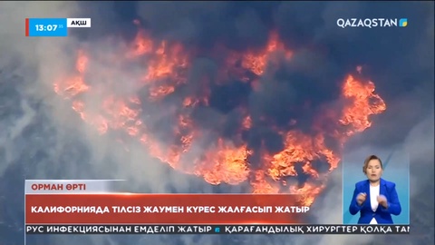 Калифорнияда орман өртін сөндіруге 200-дей адам жұмылдырылды