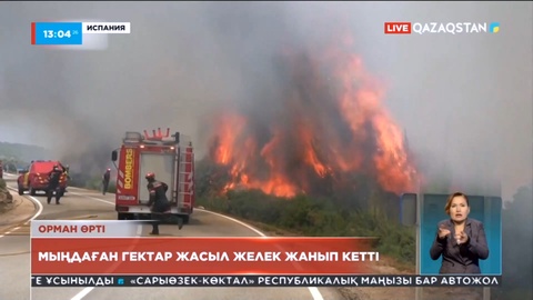 Испанияда мыңдаған гектар орман алқабы жанып кетті