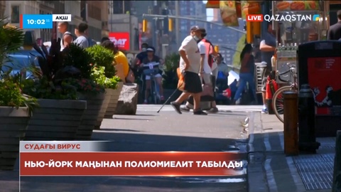 Нью-Йорк маңынан полиомиелит табылды