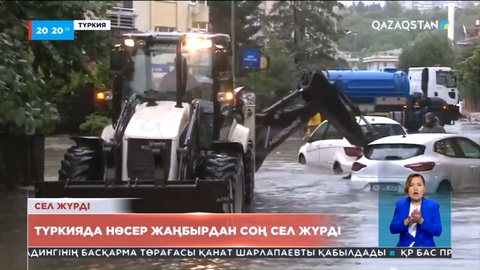 Түркияда нөсер жаңбырдан соң сел жүрді