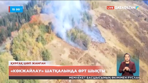 Алматыдағы «Көкжайлау» шатқалында өрт шықты