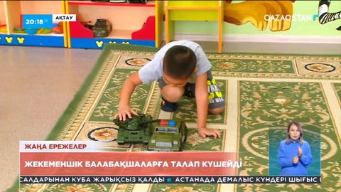 Маңғыстауда мемлекеттік тапсырыс алатын балабақшаларға талап күшейді