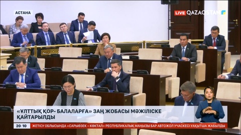 «Ұлттық қор- балаларға» заң жобасы Мәжіліске қайтарылды