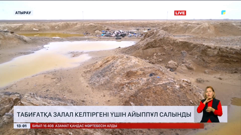 Атырауда табиғатқа залал келтіргені үшін айыппұл салынды