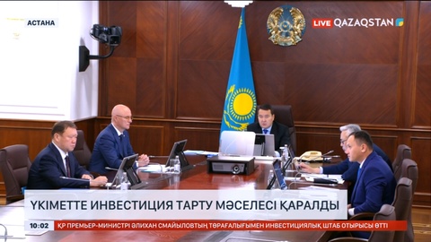 Үкіметте инвестиция тарту мәселесі қаралды