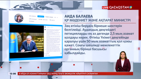 50 мыңнан аса дауыс жинаған петиция Үкімет деңгейінде қаралады