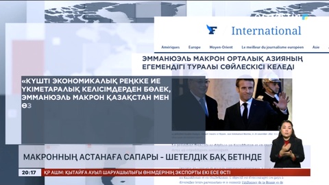 Әлемдік БАҚ-қа шолу: Макронның Астанаға сапары