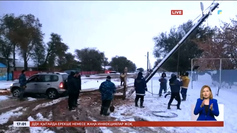 Батыс Қазақстанда мыңнан астам үй жарықсыз қалды