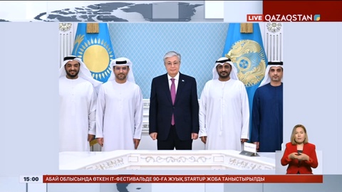 Президент Abu Dhabi Ports Group компаниясының басқарушы директорын қабылдады