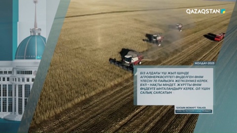 Агроөнеркәсіптегі өңделген өнім үлесін 70 пайызға жеткізуіміз керек - Президент