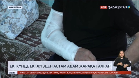 Ақмола облысында көктайғақтан екі күнде 200-ден астам адам жарақат алған