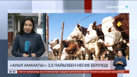 «Ауыл аманаты» бағдарламасы аясында шаруаларға 2,5 пайызбен несие беріледі