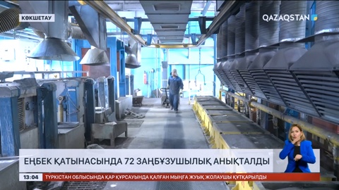 Ақмола облысында еңбек қатынасында 72 заңбұзушылық анықталды