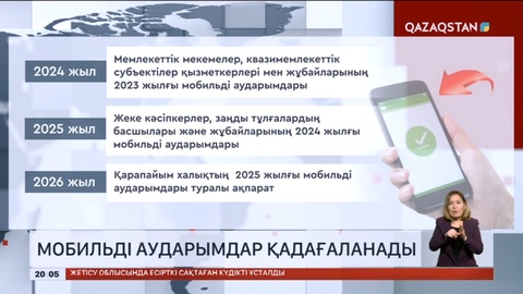 Жаңа жылдан бастап мобильді аударымдар қадағалана бастайды