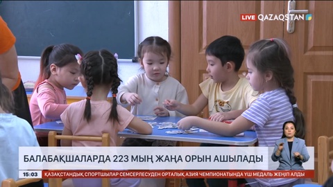 Балабақшаларда 223 мың жаңа орын ашылады