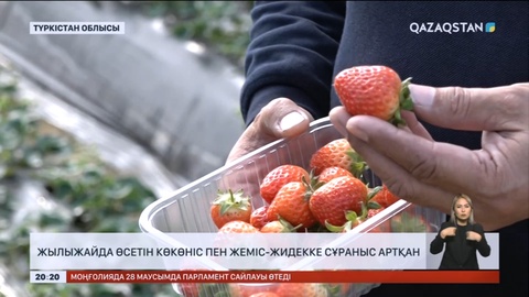 Жылыжайда өсетін көкөніс пен жеміс-жидекке сұраныс артқан