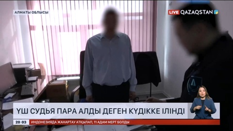 Алматы облысында үш судья ірі көлемде пара алды деген күдікке ілінді