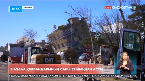 Түркия мен Сирияда зілзала құрбандарының саны 37 мыңнан асты