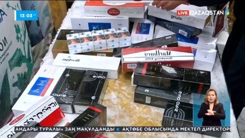 Оралда заңсыз алкоголь және темекі тәркіленді