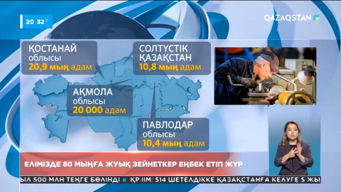 Елімізде 80 мыңға жуық зейнеткер еңбек етіп жүр