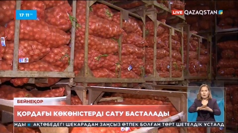 Өңірлерде азық-түлік қорынан көкөністерді сату басталады