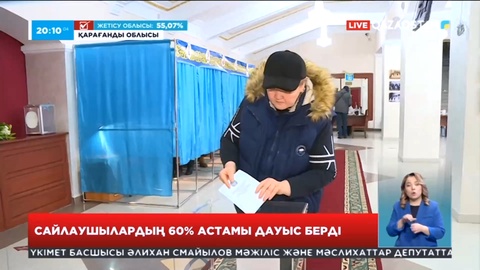 Қарағанды облысында сайлаушылардың 60 пайыздан астамы дауыс берді