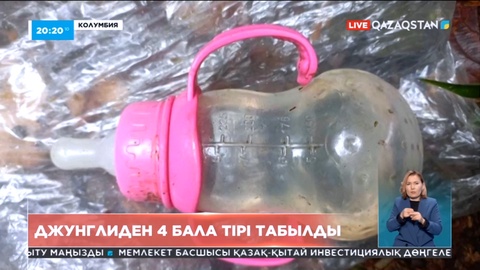 Колумбияда джунглиден төрт бала тірі табылды