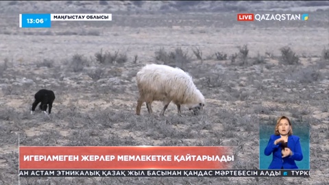 Маңғыстауда игерілмеген жерлер мемлекетке қайтарылды