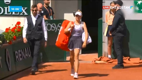 Елена Рыбакина Францияның ашық чемпионатын жеңіспен бастады