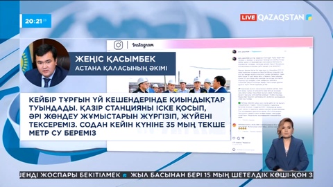 Астанада су тапшылығы қашан шешіледі?