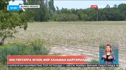 Жамбылда 400 гектарға жуық жер иелеріне қайтарылды