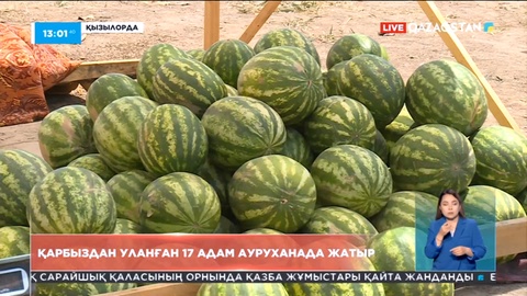 Қызылорда облысында 21 адам қарбыздан уланып қалды