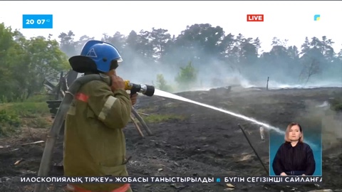 Абай облысындағы өрт кезінде ерлік жасаған қызметкерлер мемлекеттік наградалармен марапатталды