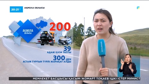 Ақмола облысында бір жарым айда елуден астам жол апаты болды