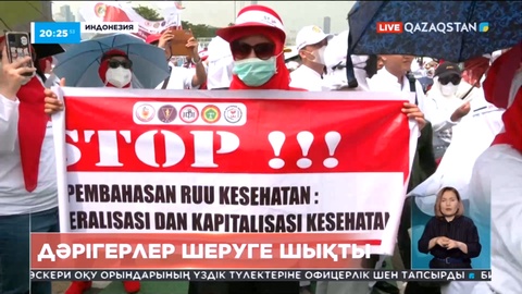 Индонезияда дәрігерлер шеруге шықты