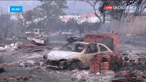 Хорватияда бір ауыл өртеніп кетті