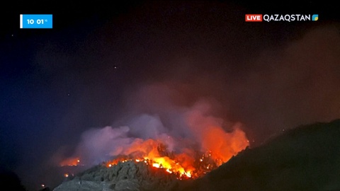 Швейцарияда орман өрті қаулап жатыр