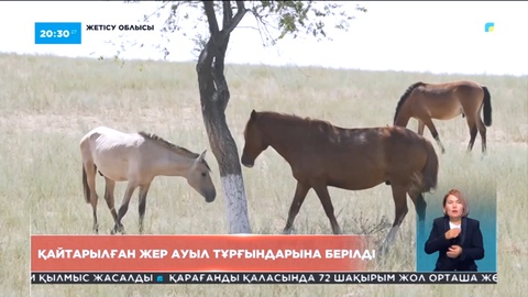 Жетісу облысында мемлекет меншігіне қайтарылған жер телімдері тұрғындарға беріле бастады