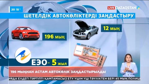 Шетелдік көліктерді заңдастыруға өтініш қабылдау аяқталды