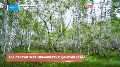 Ақмола облысында 264 гектар жер мемлекетке қайтарылды