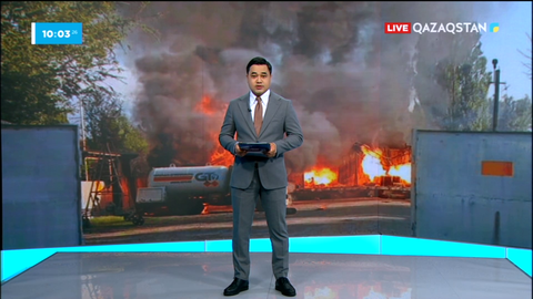 Алматы облысында газ құю станциясында өрт болып, 2 адам ауруханаға түсті