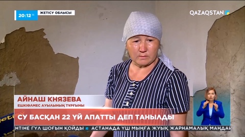 Жетісу облысында қатты нөсер салдарынан 22 үйге зақым келді