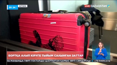 Ұшақ ішіне алып кіруге тыйым салынған заттар тізімі көбейді