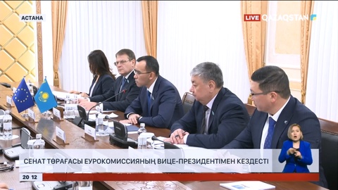 Сенат төрағасы Еурокомиссияның вице-президентімен кездесті