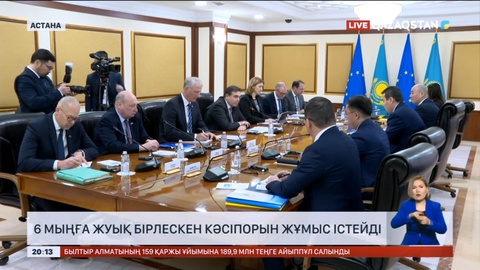 Елімізде Еуроодақпен бірлескен 6 мыңға жуық кәсіпорын жұмыс істейді